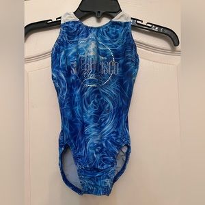 MotionWearLeotard, Blue, Size Child Medium.